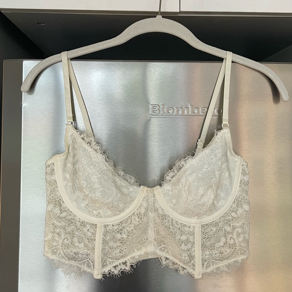 Glassons white Lace corset bustier top